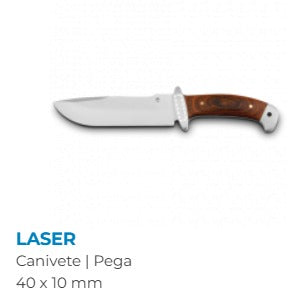 Faca em aço inox e madeira - NORRIS.